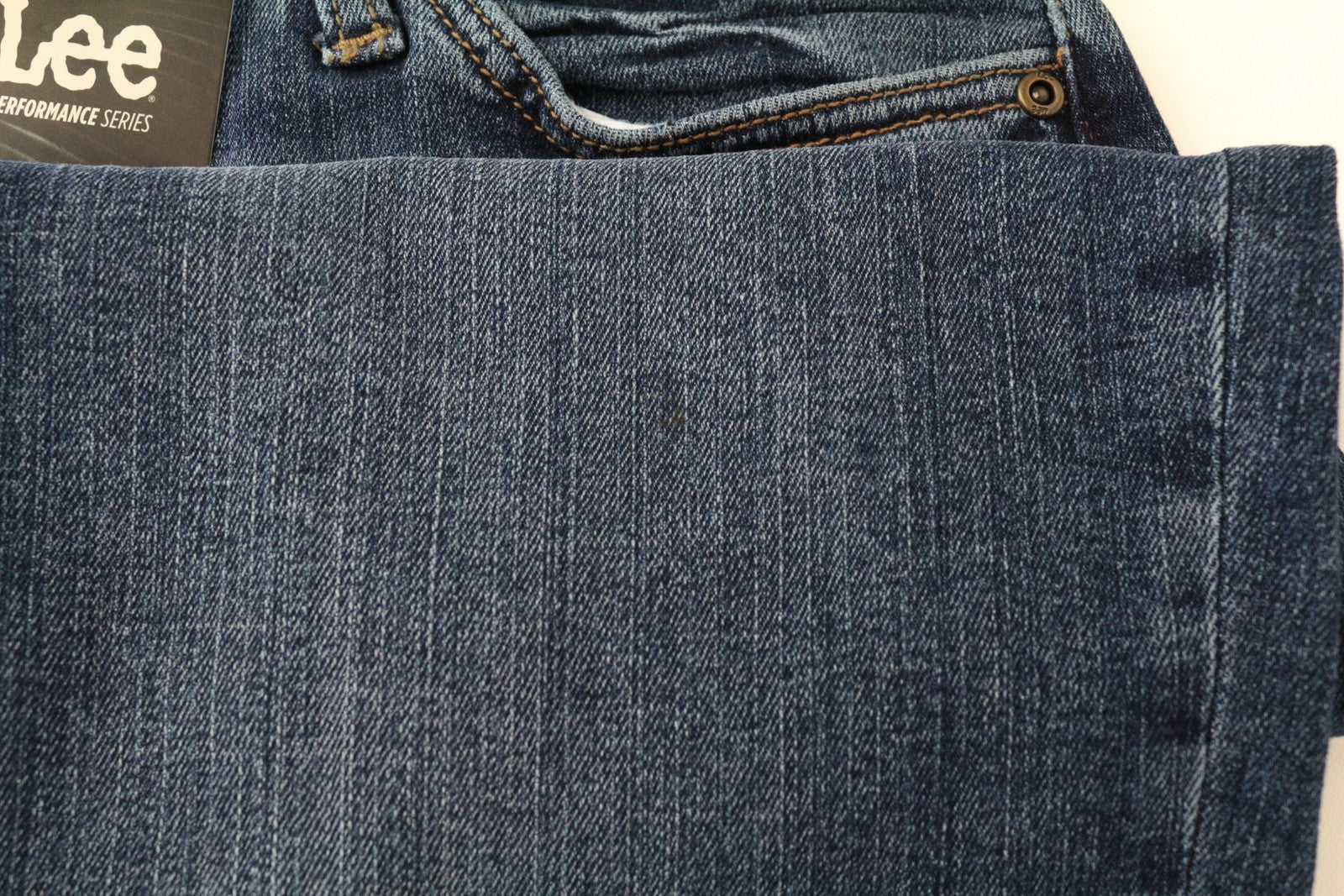 LEE Maddox Men's Jeans W30/L32 Straight Taper Fit Cotton Washed Blue