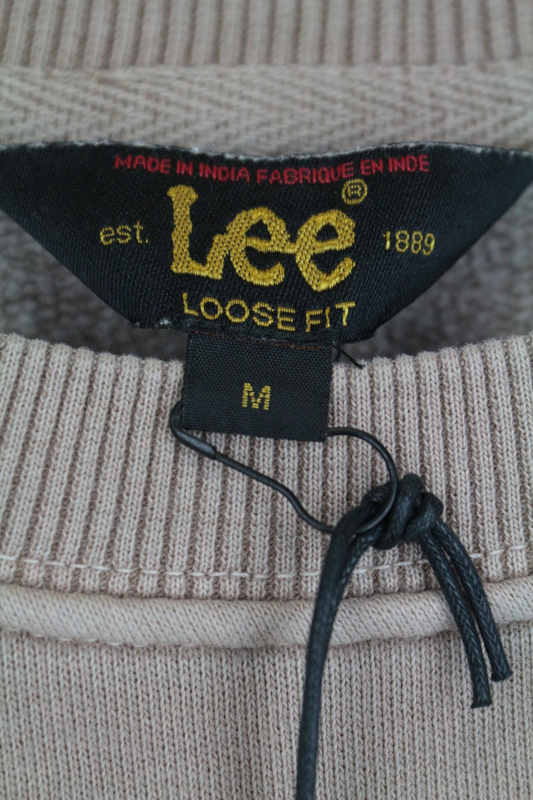 LEE vyriškas džemperis M su ilgomis rankovėmis, rožinės spalvos, laisvas medvilninis megztinis 