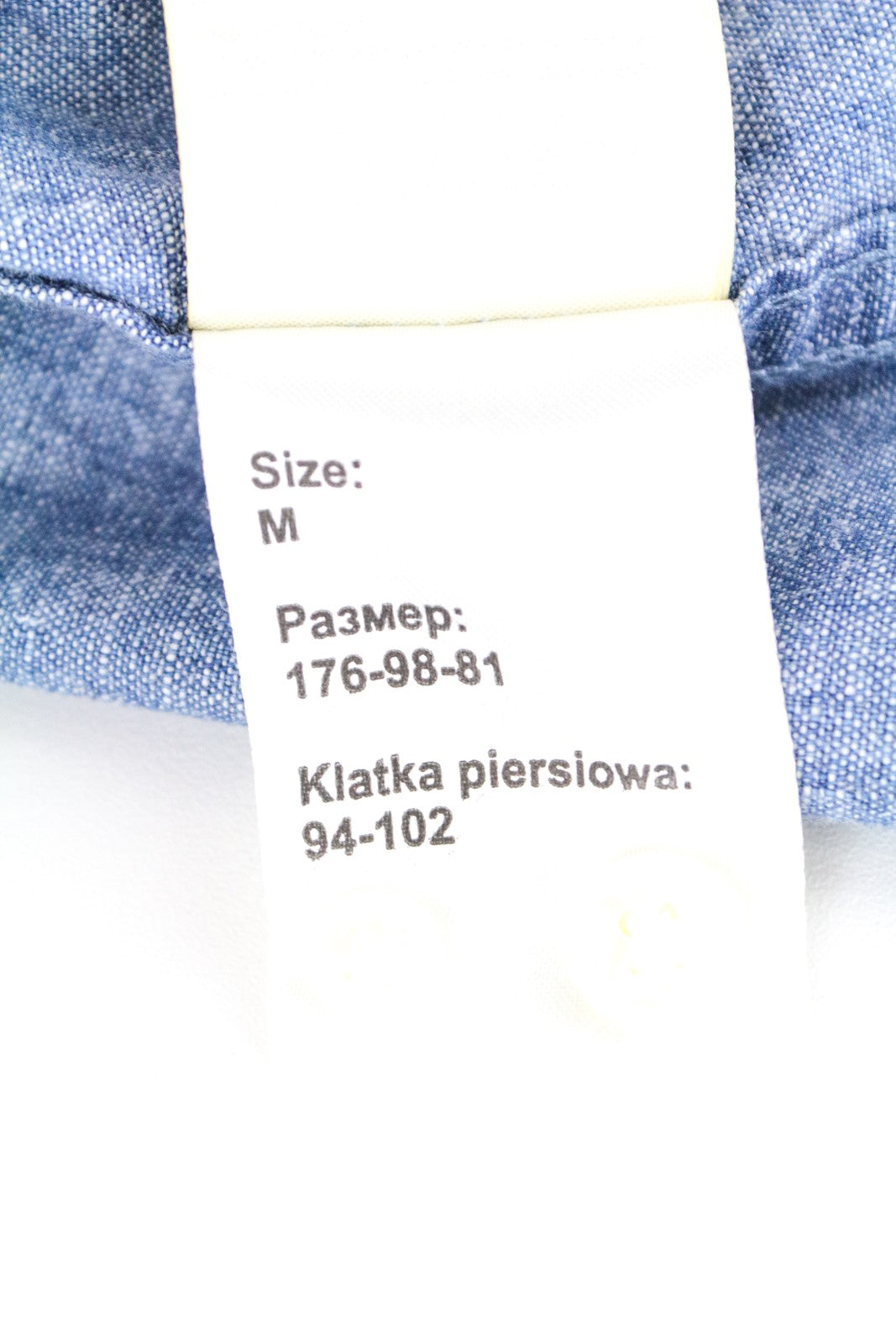 WRANGLER vyriški marškinėliai M mėlyni medvilniniai Paisley rašto ilgo ilgio marškinėliai su sagomis