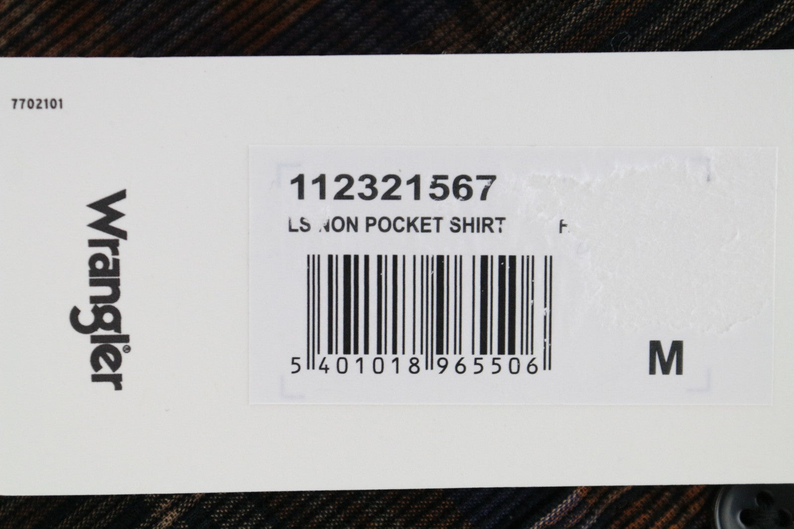 WRANGLER vyriški marškinėliai M rudi, tamsiai mėlyni, languoti, velveto, ilgomis rankovėmis, medvilniniai