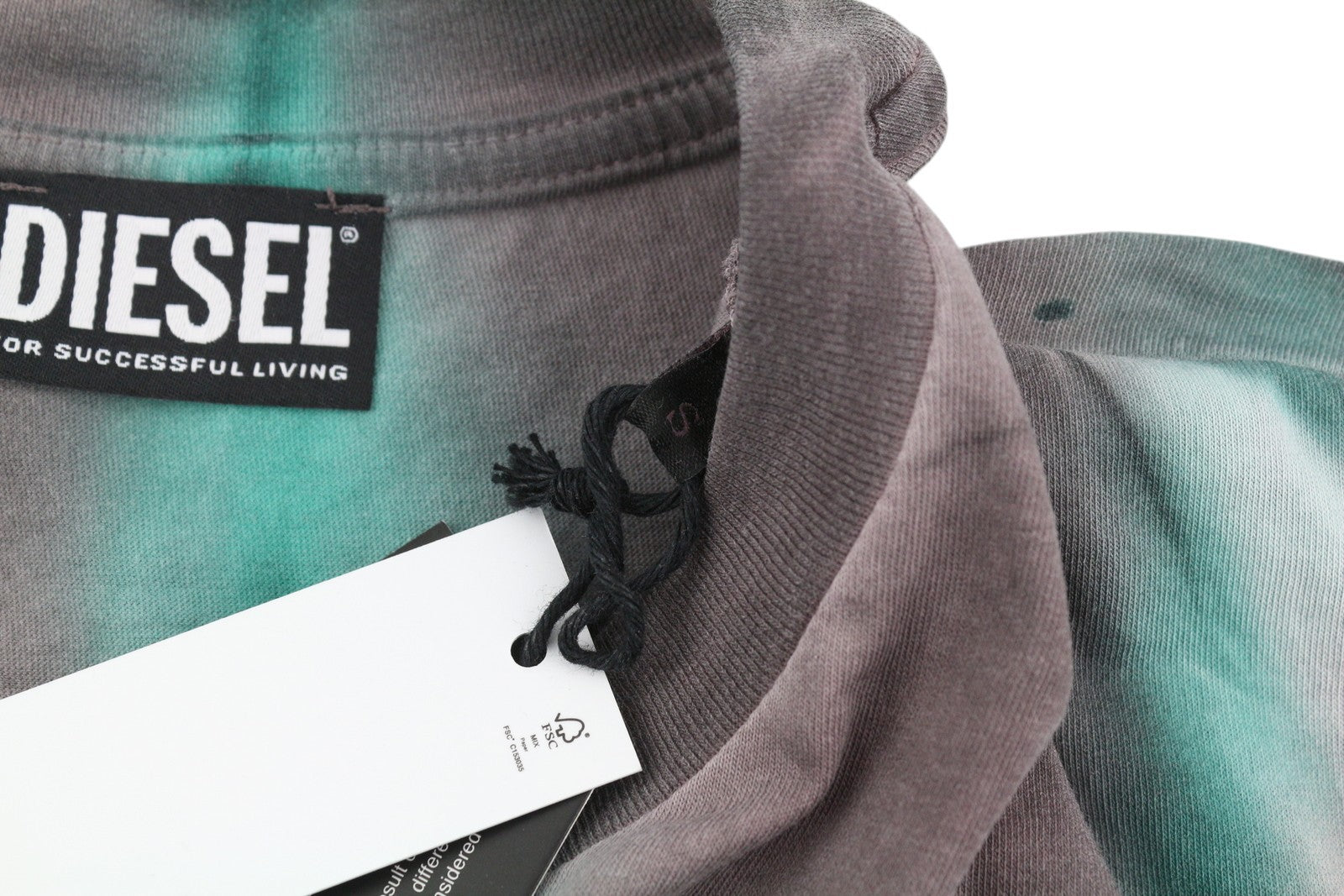 DIESEL T-Just-B52 Men T-Shirt S Short Sleeve Acid Wash Effect Crew Neck RRP€125