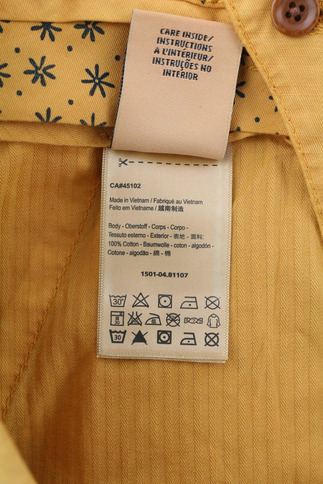 SCOTCH &amp; SODA vyriški šortai W29 Chino, oranžiniai, su atlenkiamu užtrauktuku ir logotipu. 