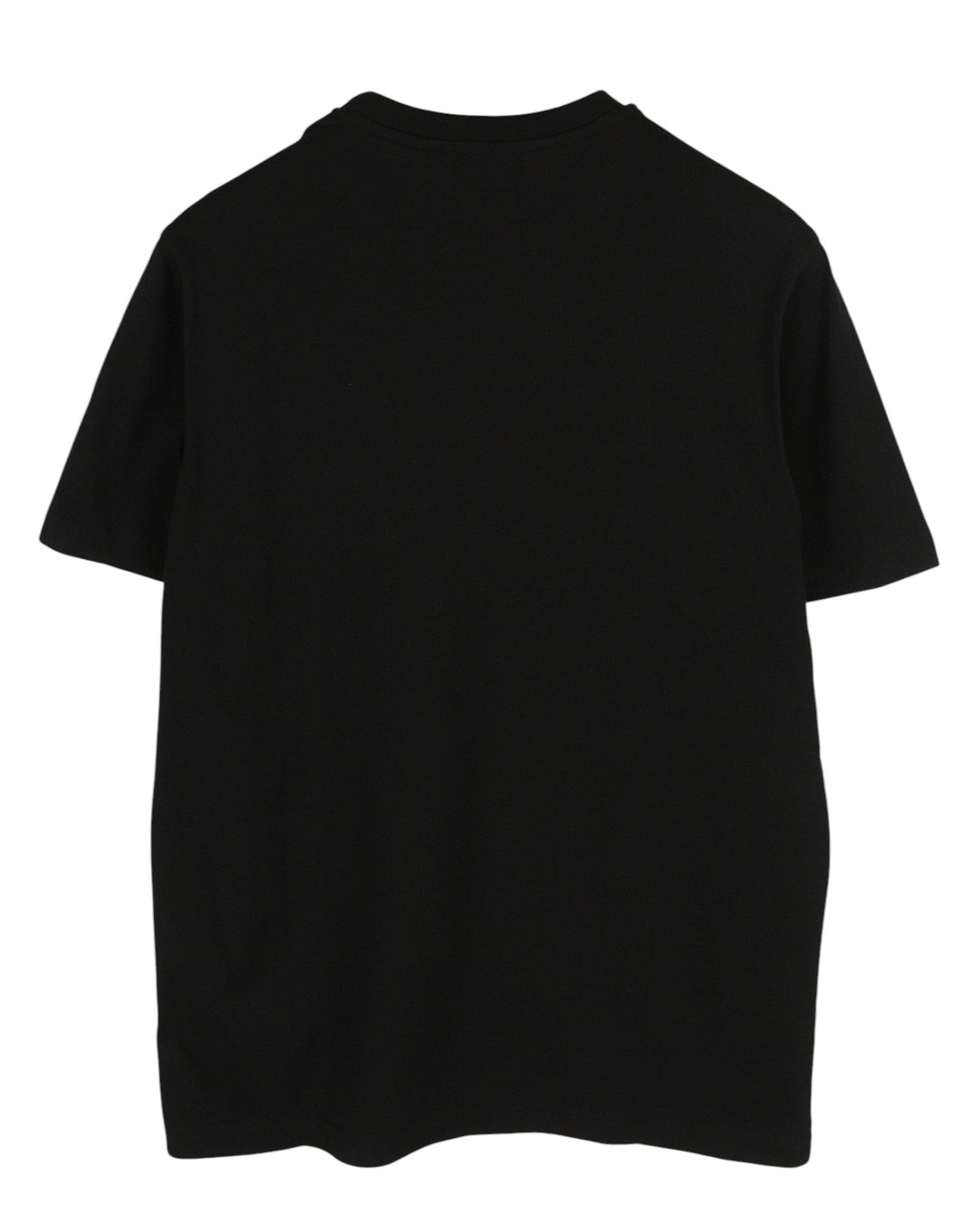 DIESEL T-Just-Small-New D Logo vyriški marškinėliai, L dydžio, juodi, rūšiuotos rankovės, trikotažo logotipas priekyje 