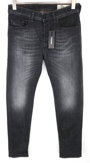 DIESEL Buster 087AM vyriški džinsai W28/L32 Slim Tapered Stretch skalbto kirpimo džinsinis audinys 