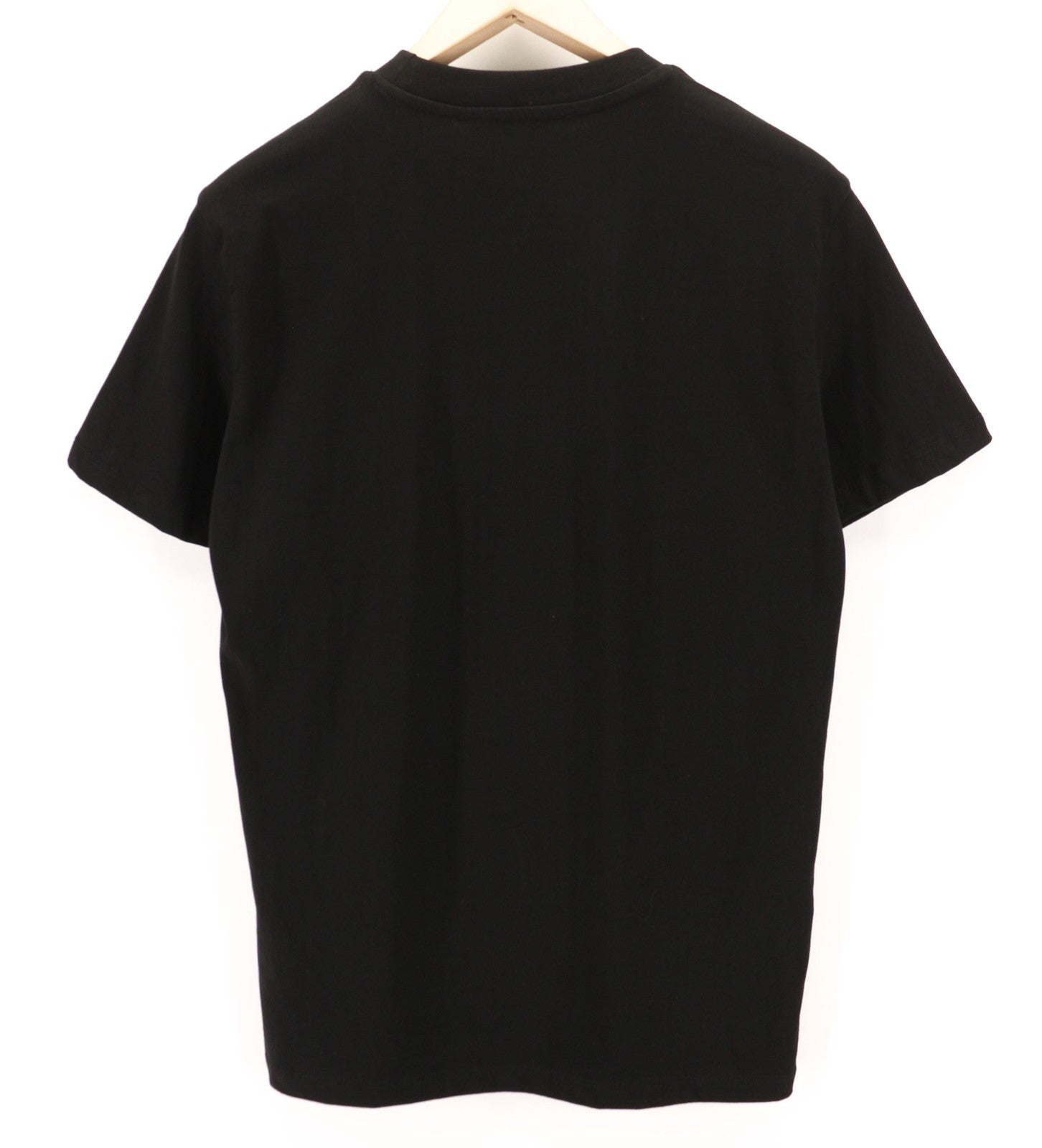 JOHN RICHMOND vyriški marškinėliai M, juodi, trumpomis rankovėmis, apvalia apykakle, su raštu, visiems metų laikams 