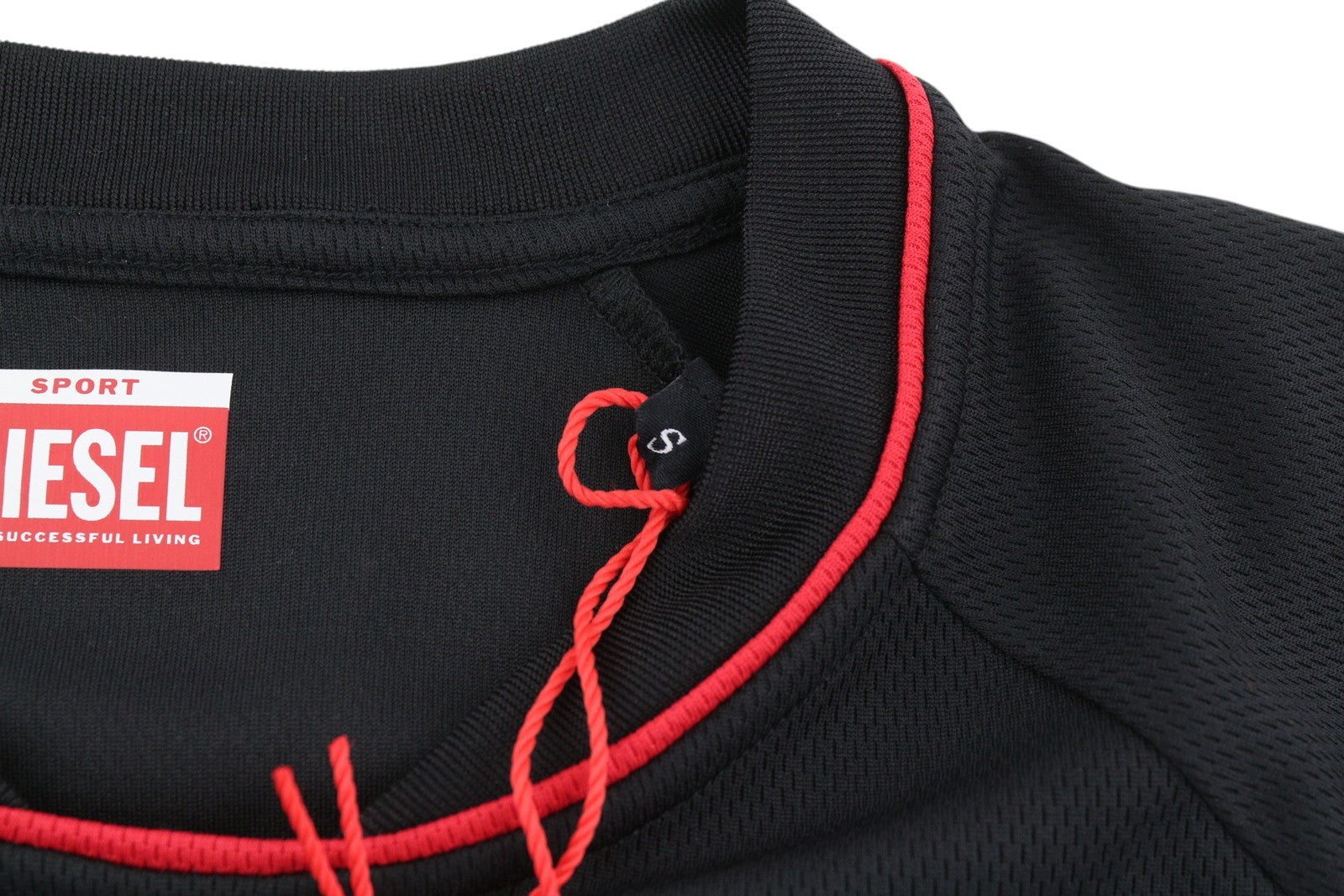 DIESEL Amtee-Crossoon-WT15 Men T-Shirt S Black 55DSL Sport Jersey Short Sleeved