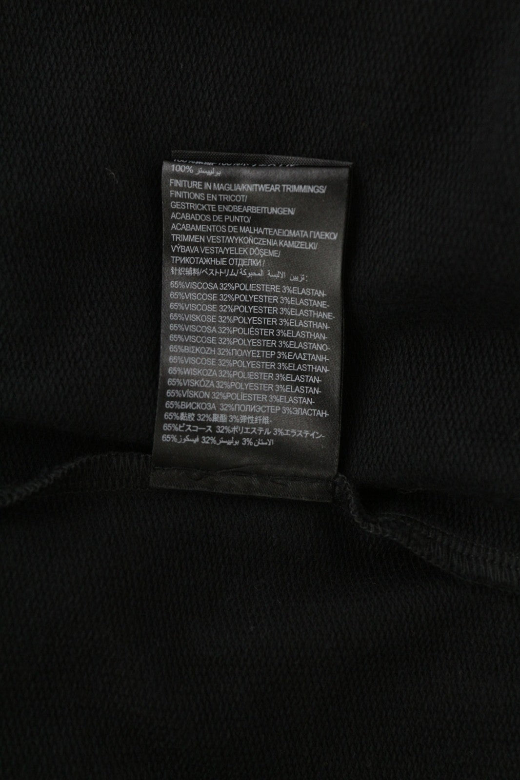 JOHN RICHMOND moteriškos klasikinės S formos juodos ilgomis rankovėmis iki kelių marškinėliai visiems metų laikams