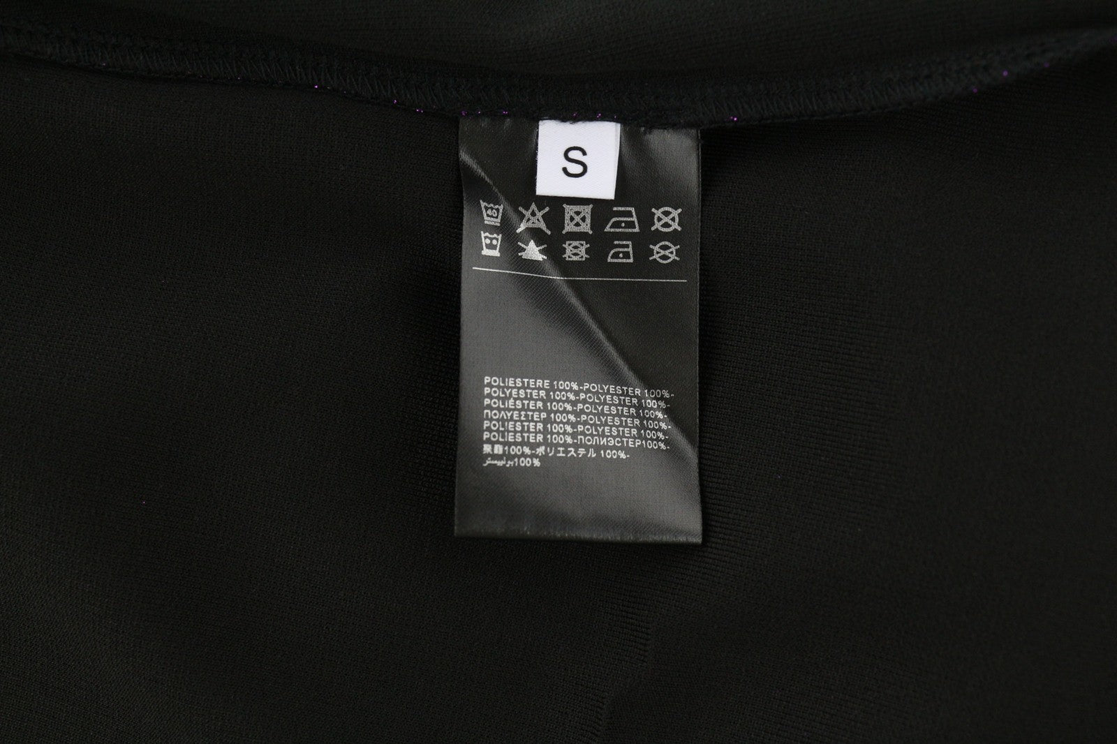 JOHN RICHMOND moteriškos klasikinės S dydžio violetinės spalvos blizgučiais aptemptos ilgomis rankovėmis šortai 