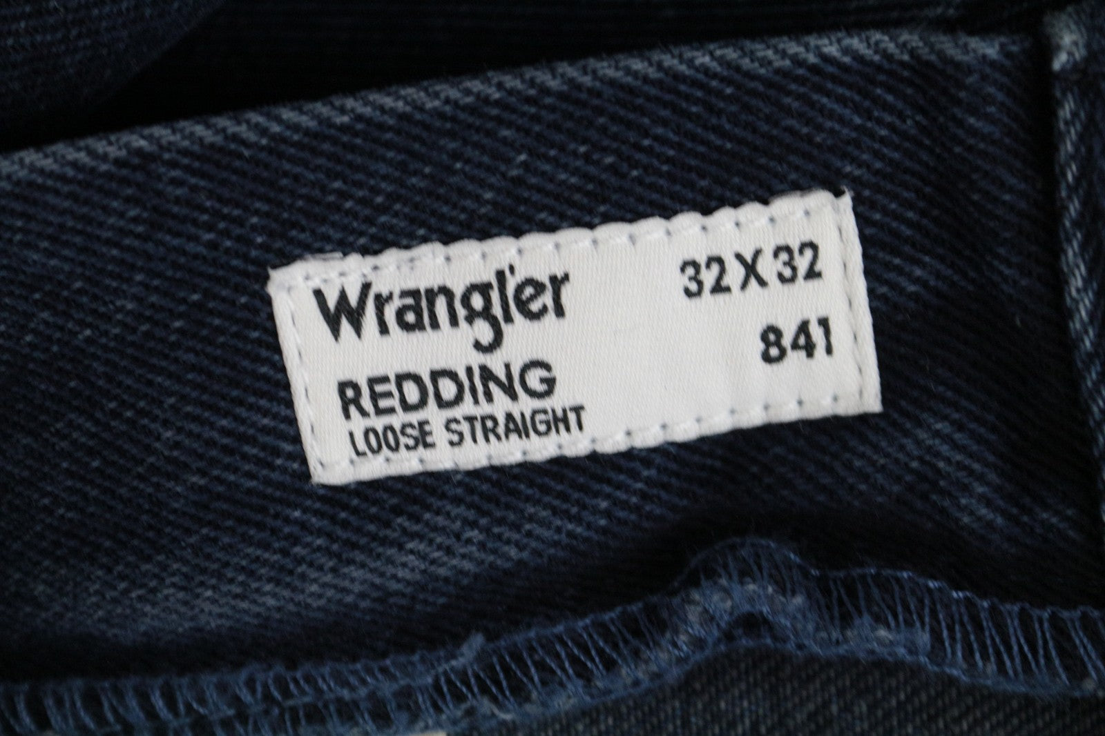 WRANGLER Redding vyriški džinsai W32/L32 laisvi, tiesaus kirpimo, mėlyni, grynos medvilnės džinsai 