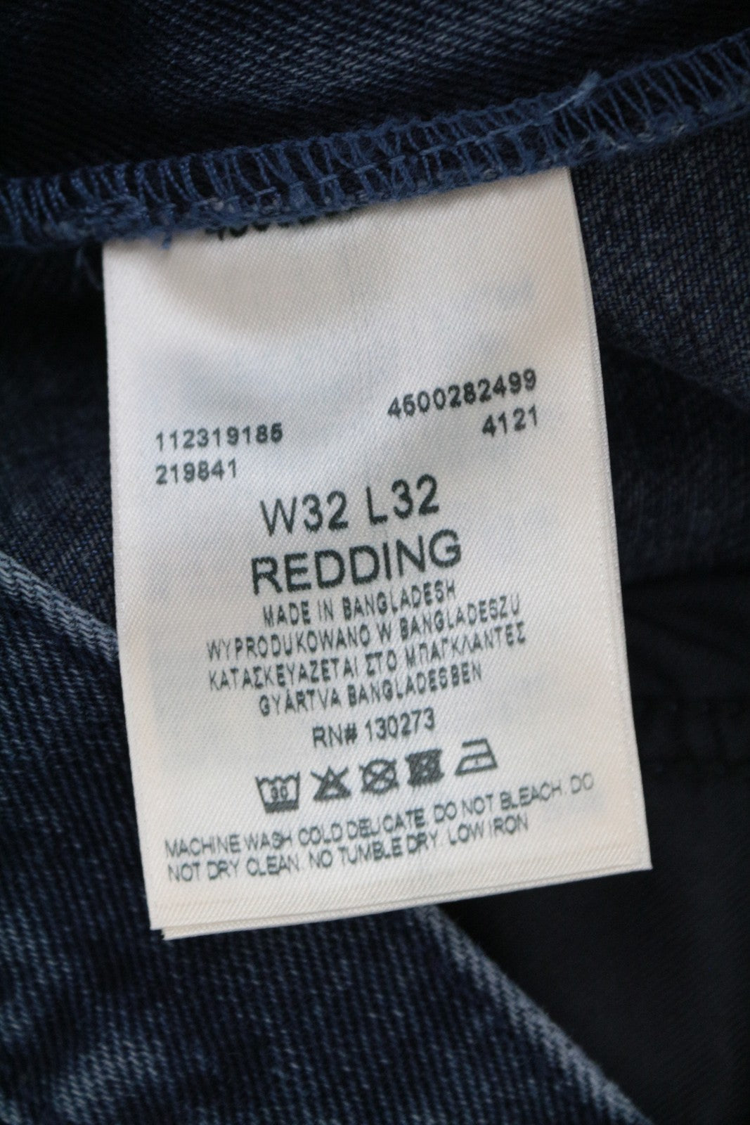 WRANGLER Redding vyriški džinsai W32/L32 laisvi, tiesaus kirpimo, mėlyni, grynos medvilnės džinsai 