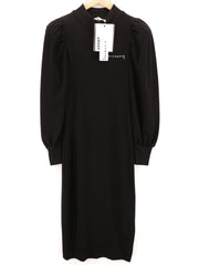 JOHN RICHMOND moteriškos klasikinės S dydžio suknelės su pūstomis ilgomis rankovėmis ir imitaciniu kaklu 