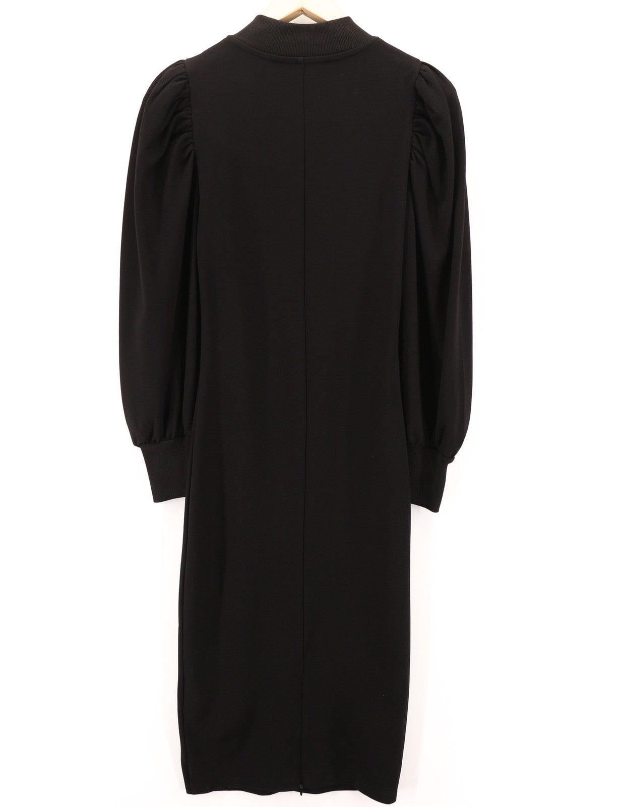 JOHN RICHMOND moteriškos klasikinės S dydžio suknelės su pūstomis ilgomis rankovėmis ir imitaciniu kaklu 