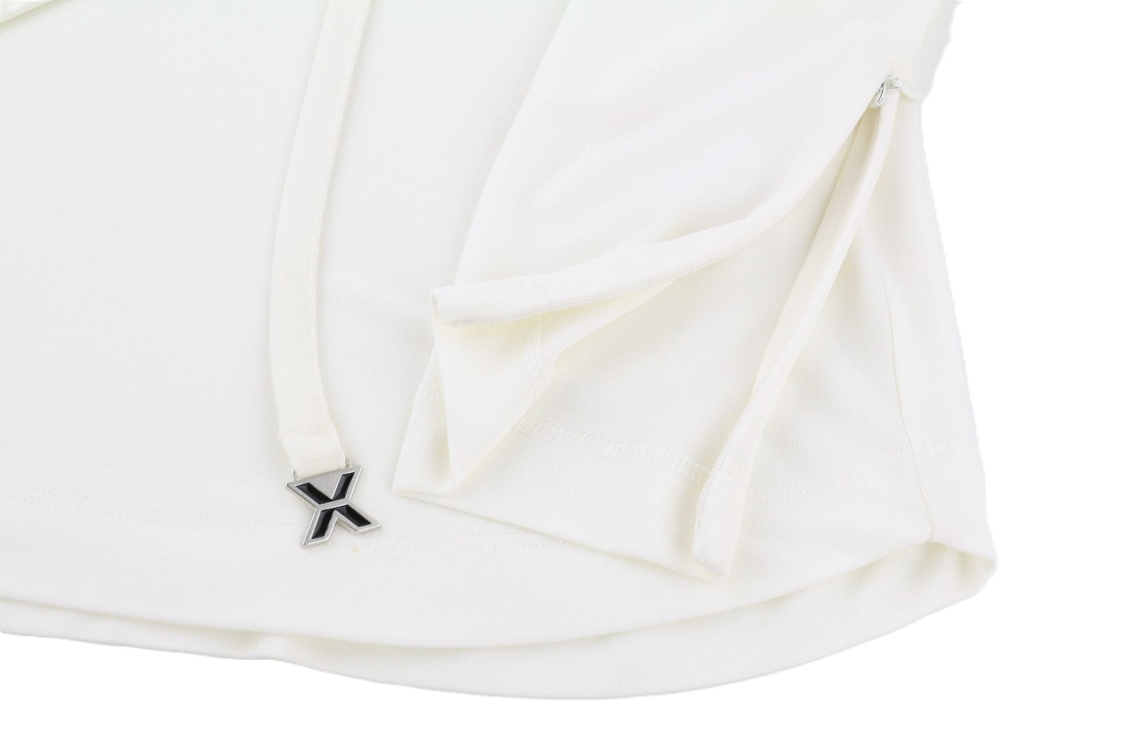 RICHMOND moteriškos klasikinės S dydžio baltos šortai su imitacine apykakle, ilgomis rankovėmis, visiems metų laikams 