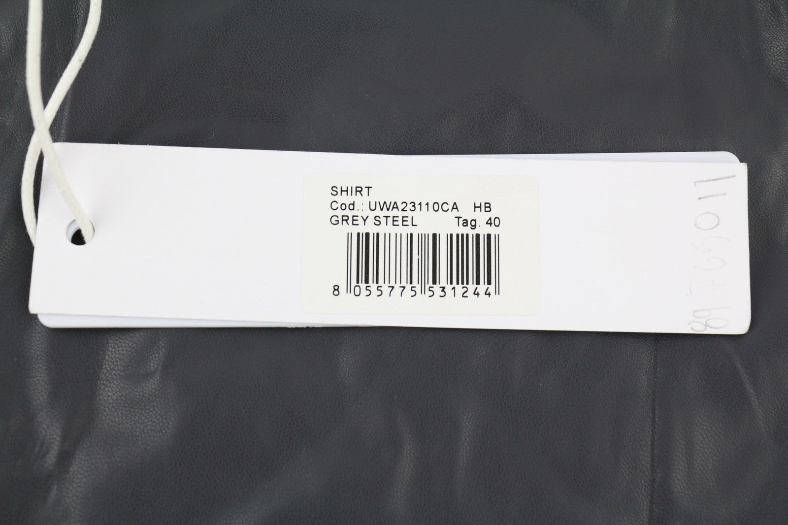 JOHN RICHMOND moteriškas pilkas dirbtinės odos sagomis užsegamų drabužių komplektas S, 2 vnt. 