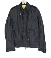 RICHMOND vyriška striukė 48 juoda, užtrauktuku, vienaeilė, lengva, ilgomis rankovėmis 