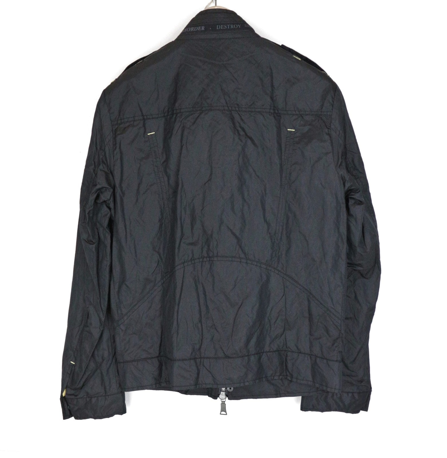 RICHMOND vyriška striukė 48 juoda, užtrauktuku, vienaeilė, lengva, ilgomis rankovėmis 