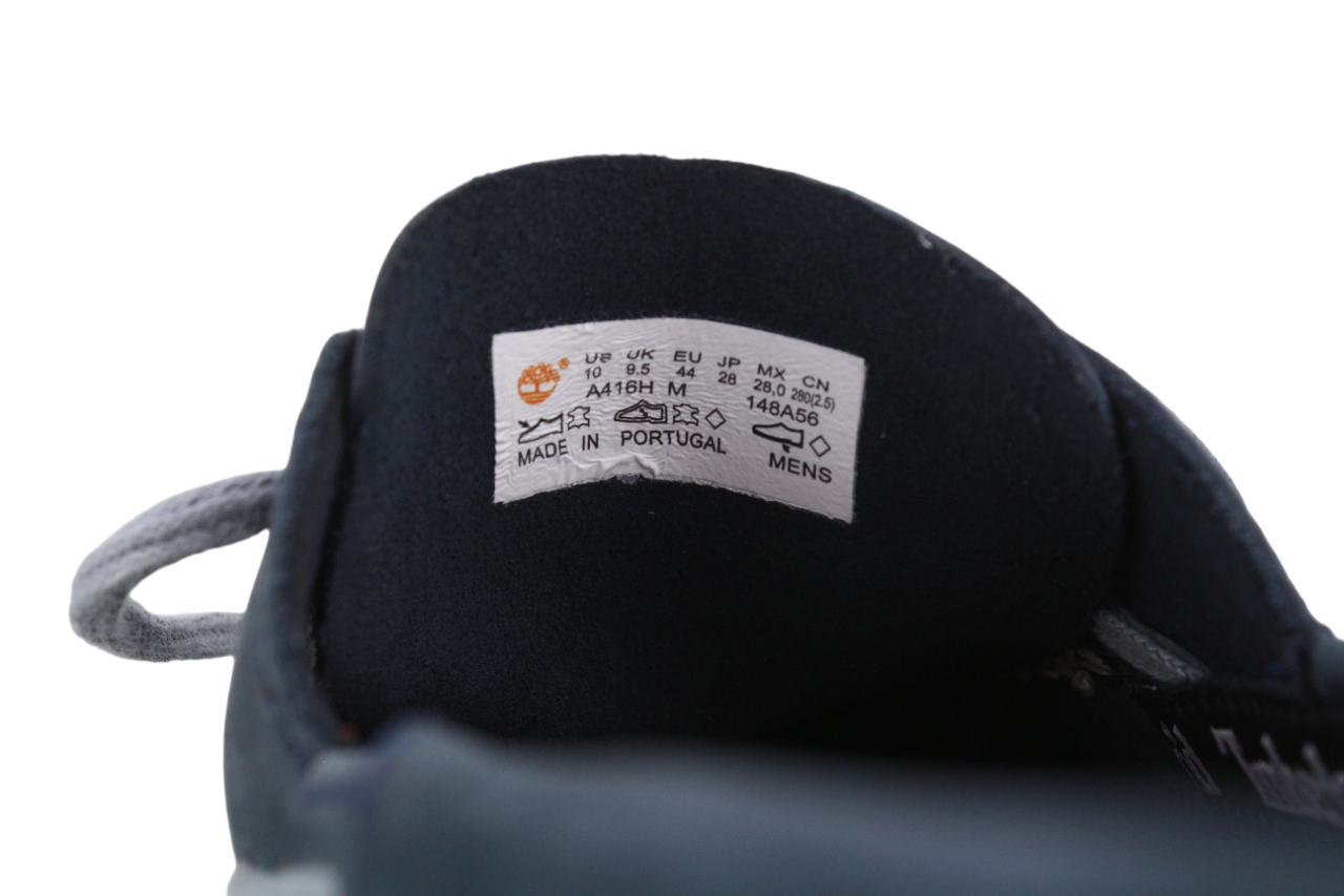 TIMBERLAND A416H vyriški batai EU44 UK9.5 mėlyni odiniai ilgaauliai su migdolų nosimi 