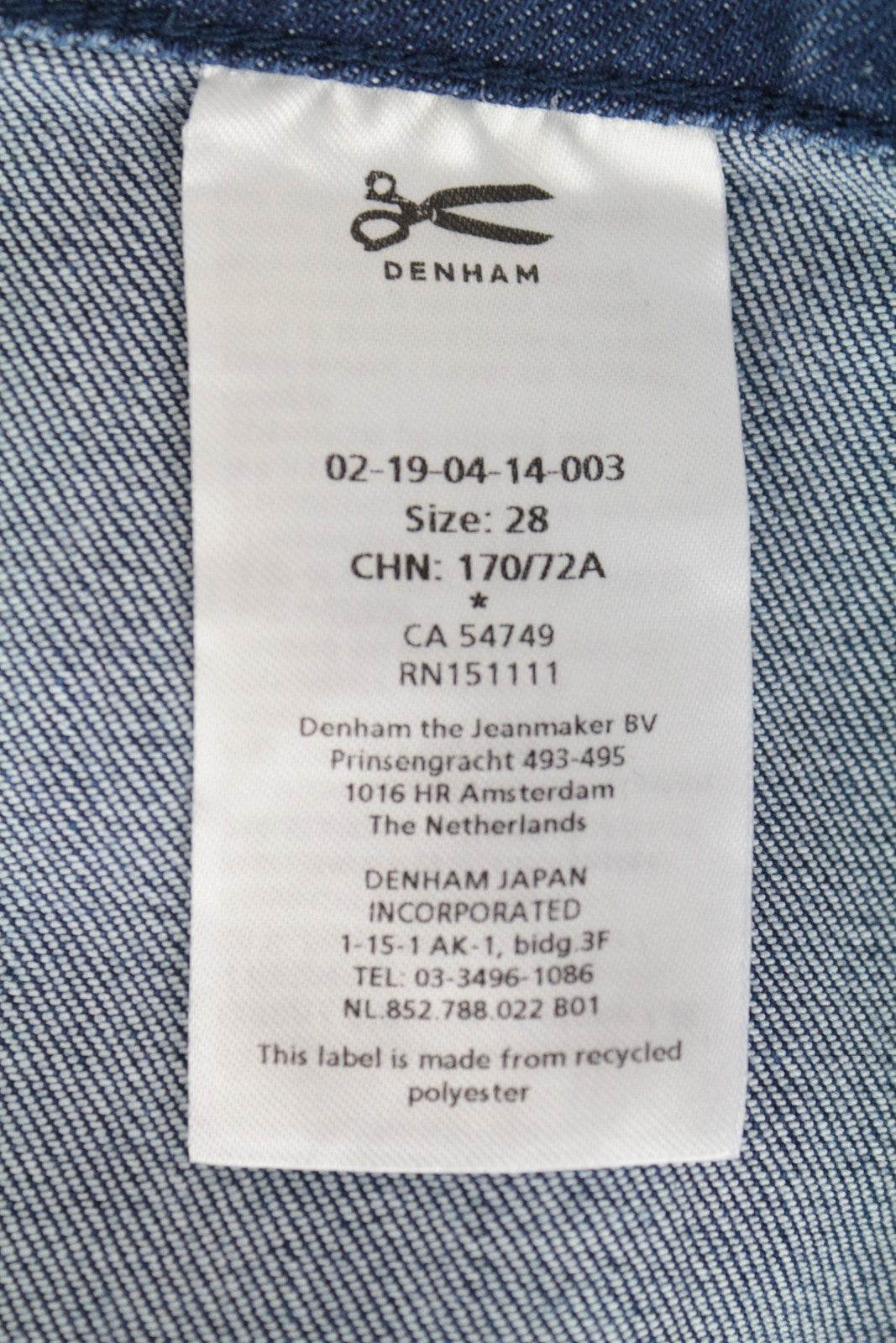 DENHAM Salinas moteriškas sijonas W28 mėlynas tamprus džinsinis mini trumpas medvilnės mišinio sijonas 