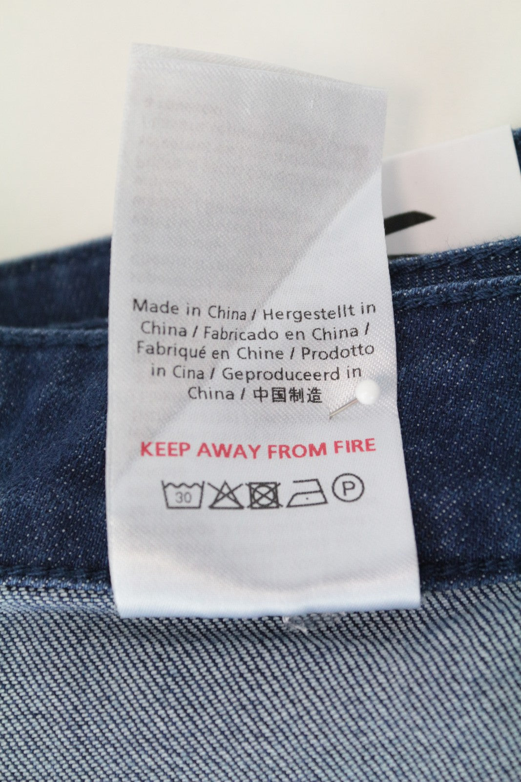 DENHAM Salinas moteriškas sijonas W25 mėlynas medvilnės mišinio tamprus džinsinis apvyniojimo stilius 