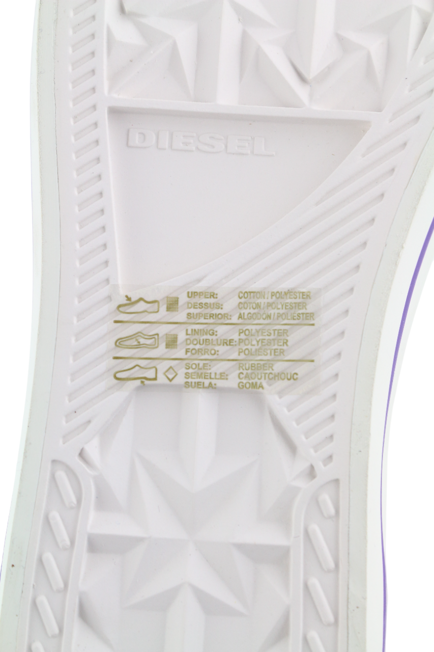 DIESEL S-Astico Mzip moteriški sportbačiai, 39 dydis, balti, užtrauktuku ir migdolų nosimi, kulkšnies link, RRP 180 € 