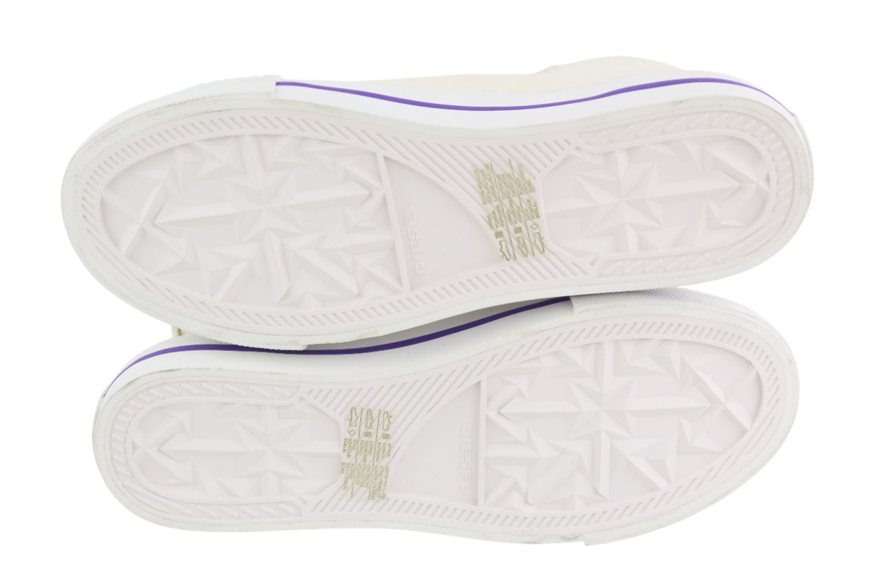 DIESEL S-Astico Mzip Womens Sneakers EU40.5 Zipper Almond Toe RRP€180