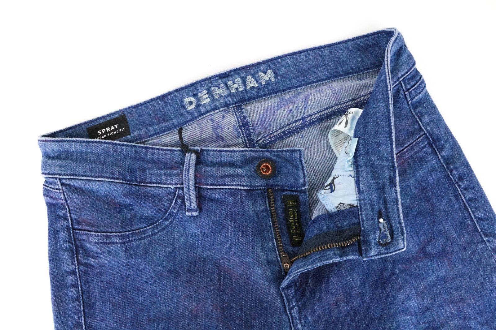 DENHAM Spray Women's Jeans W26/L28 Super Tight Fit Cotton Blue Stretch Casual