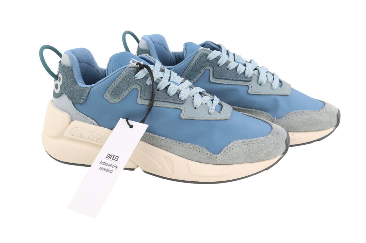 DIESEL S-Serendipity LC moteriški sportbačiai, mėlyni, žemi, suvarstomi, EU35, RRP 150 € 