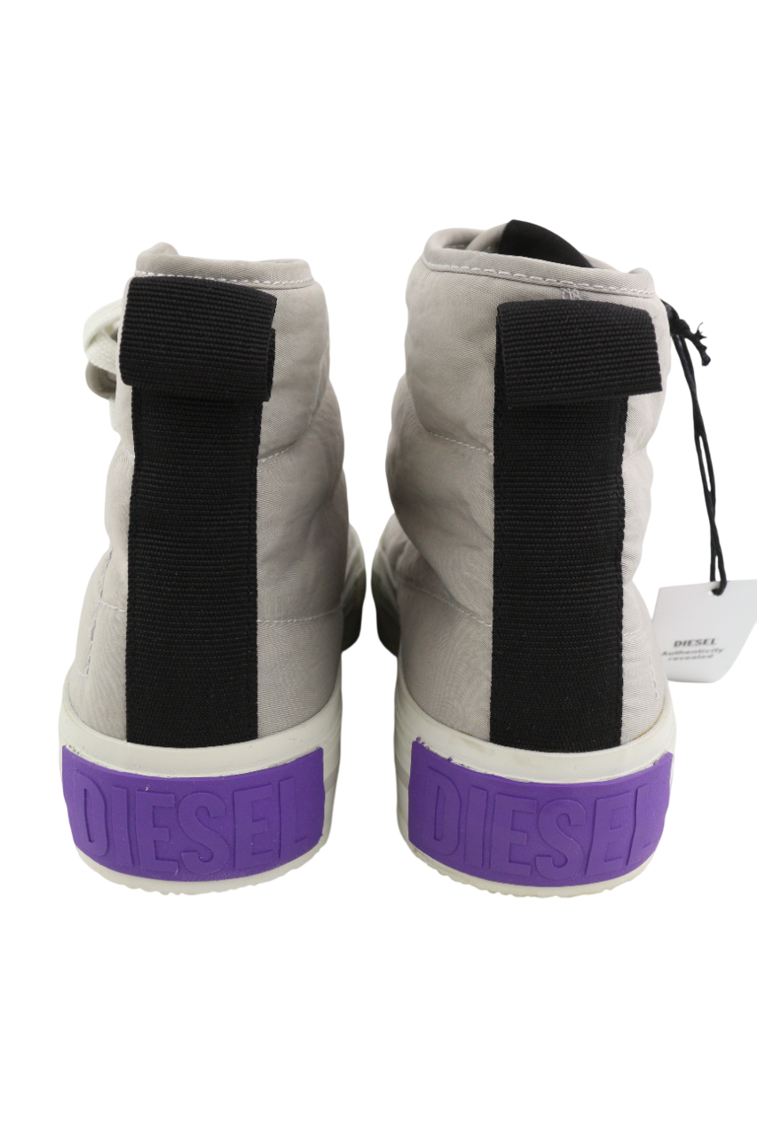 DIESEL S-Muji MC moteriški sportbačiai, šviesiai pilki, aukštakulniai, migdolų spalvos, EU40, RRP 180 € 