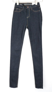 DENHAM Needle Women's Jeans W22/L32 Skinny Dark Blue Cotton Stretch Fit Girls
