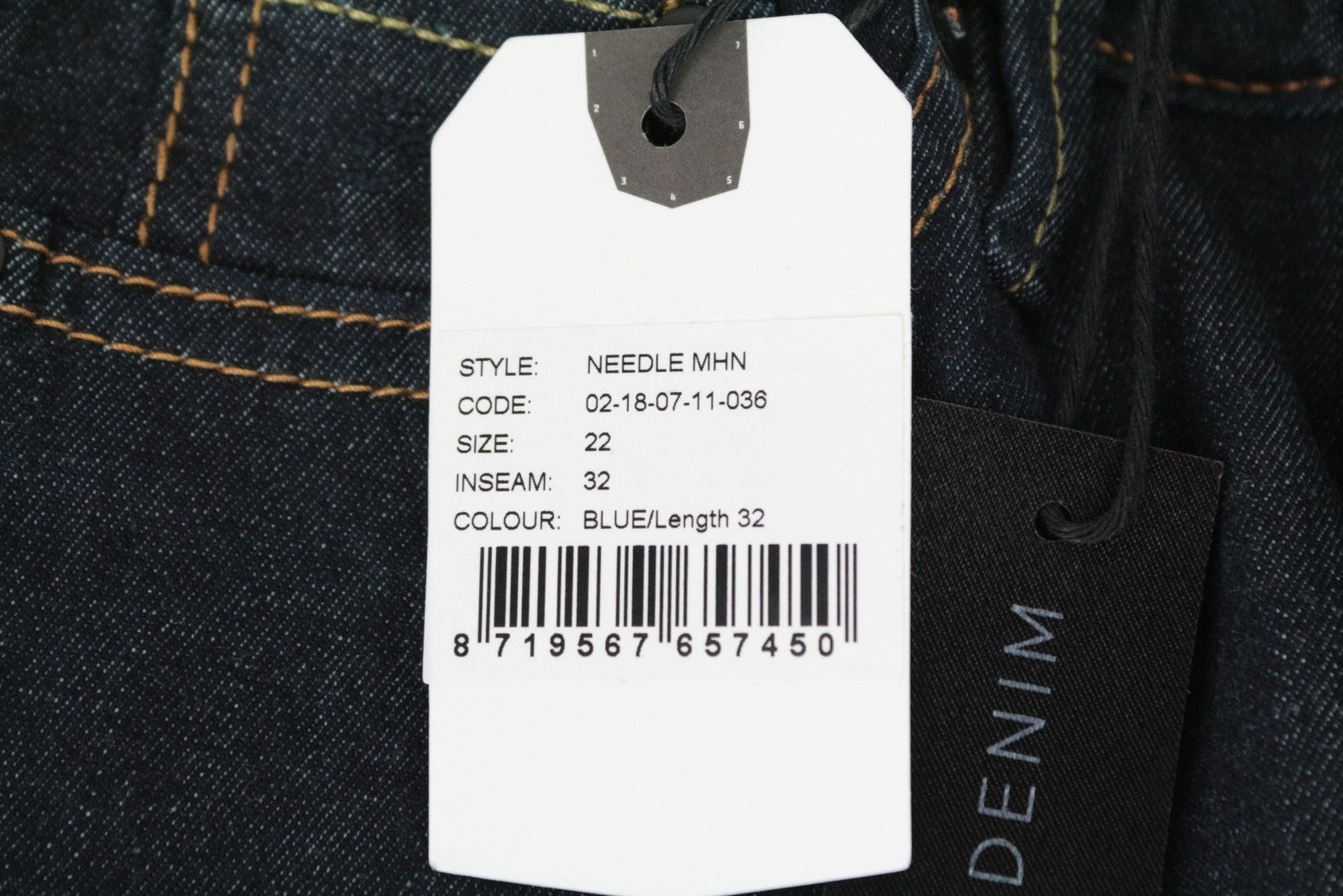 DENHAM Needle Women's Jeans W22/L32 Skinny Dark Blue Cotton Stretch Fit Girls