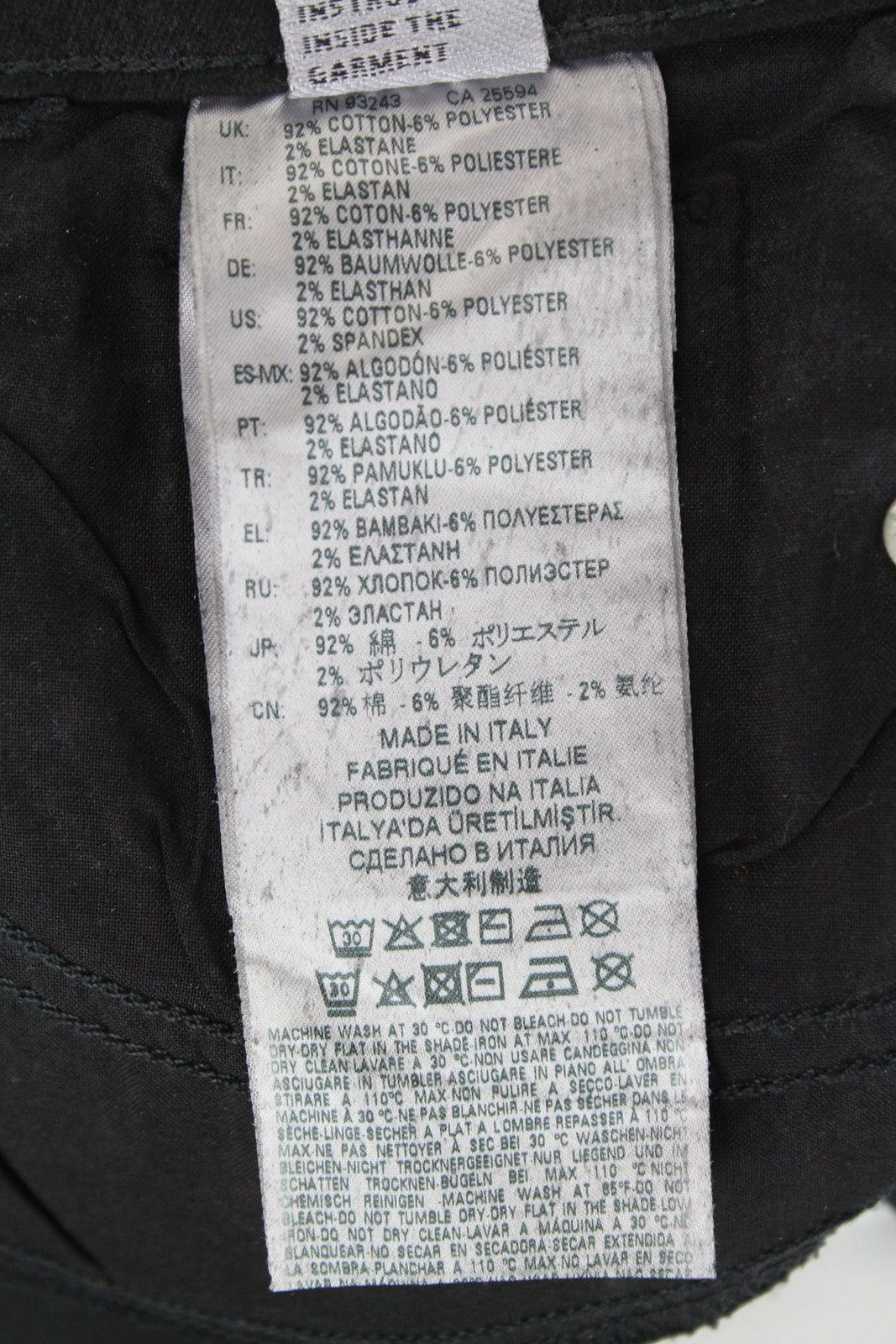 DIESEL Slandy-SP4 0094S moteriški džinsai W26/L34 juodi, dengti, itin aptempti 