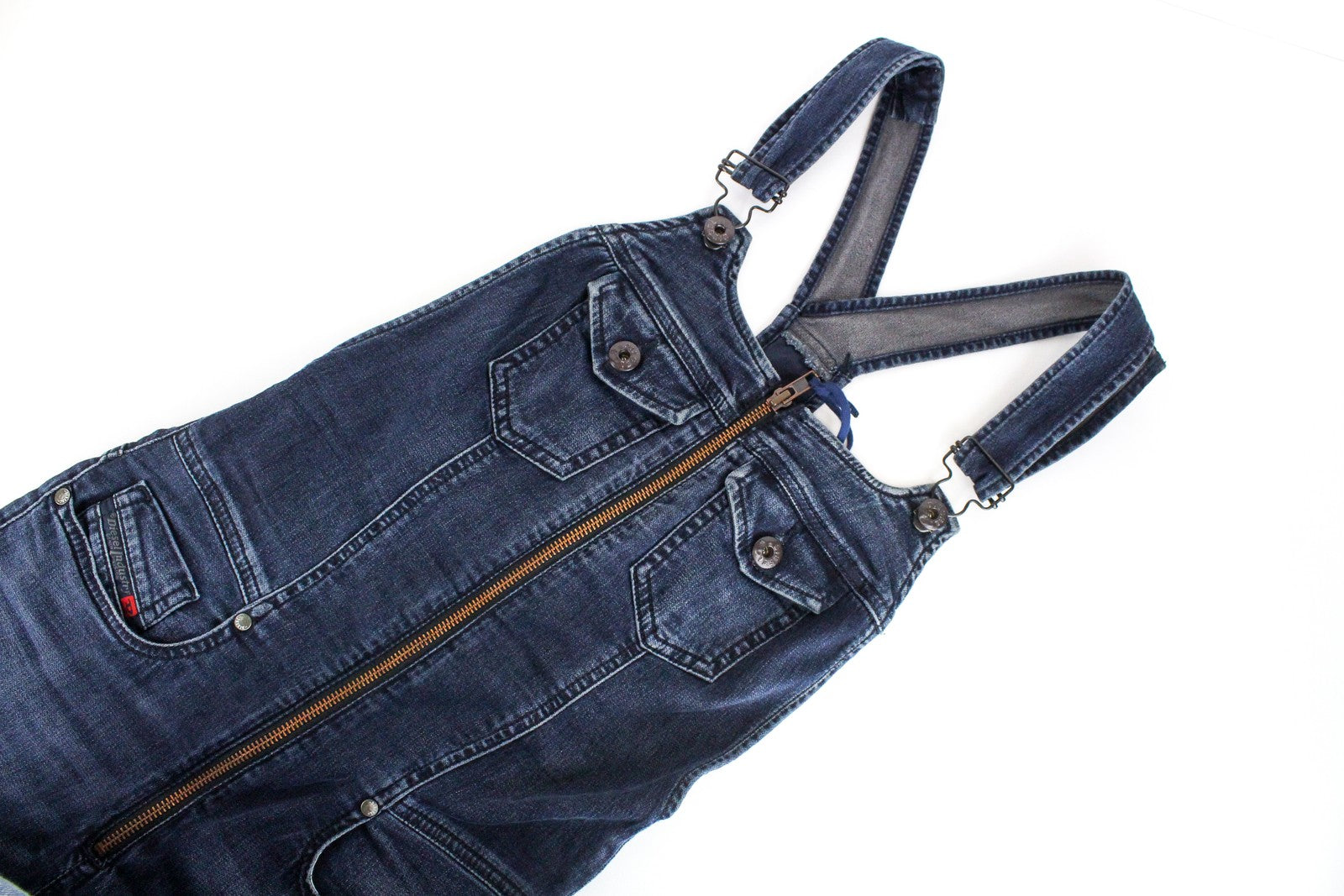 DIESEL Jeide-NE 0842W moteriškas kombinezonas 2XS Slim Jogg mėlynas tamprus kombinezonas 