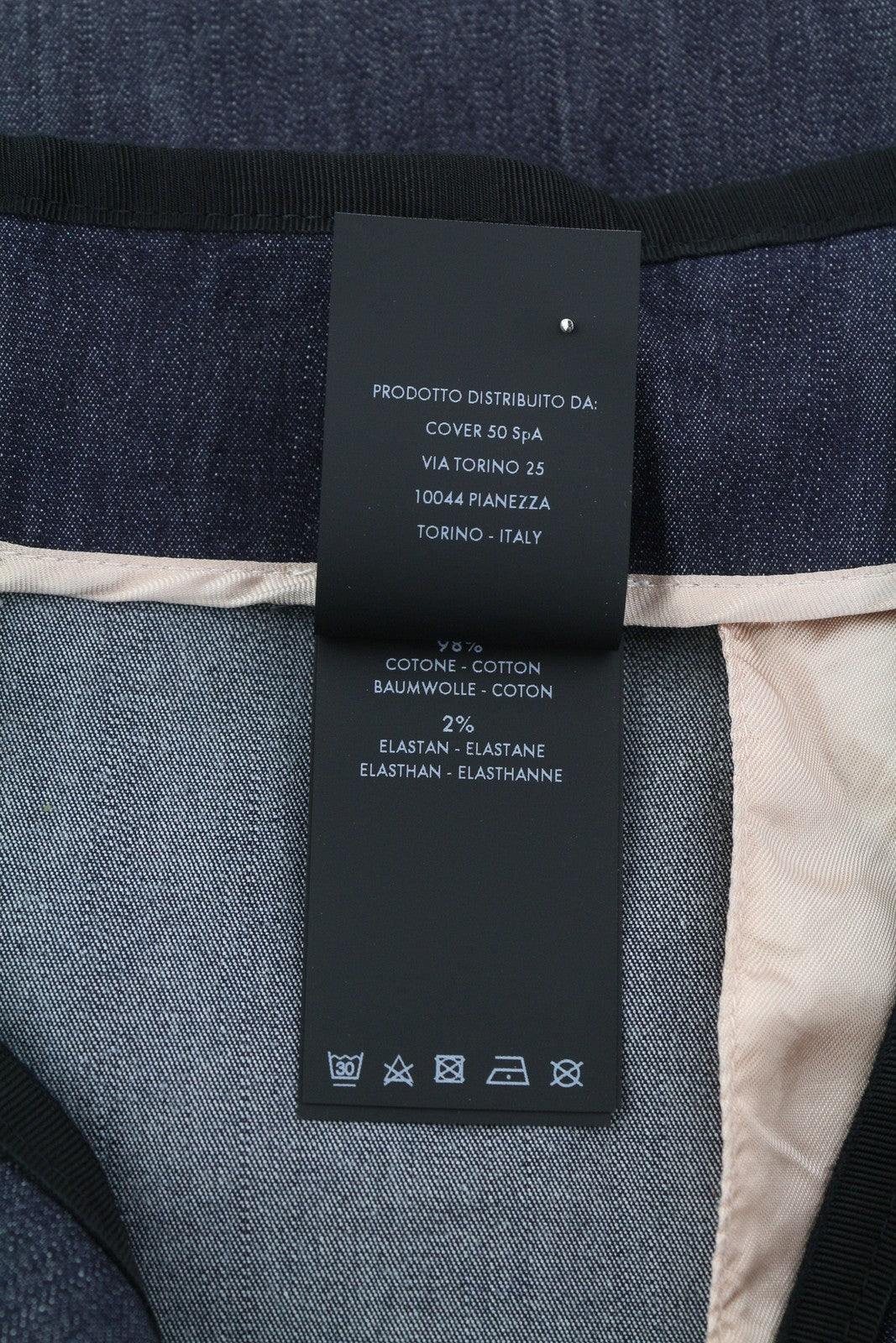 PT TORINO moteriškos kelnės, 38 dydžio, platėjančios klešnės, aukštas juosmuo, užtrauktukas, tamsiai mėlynos 