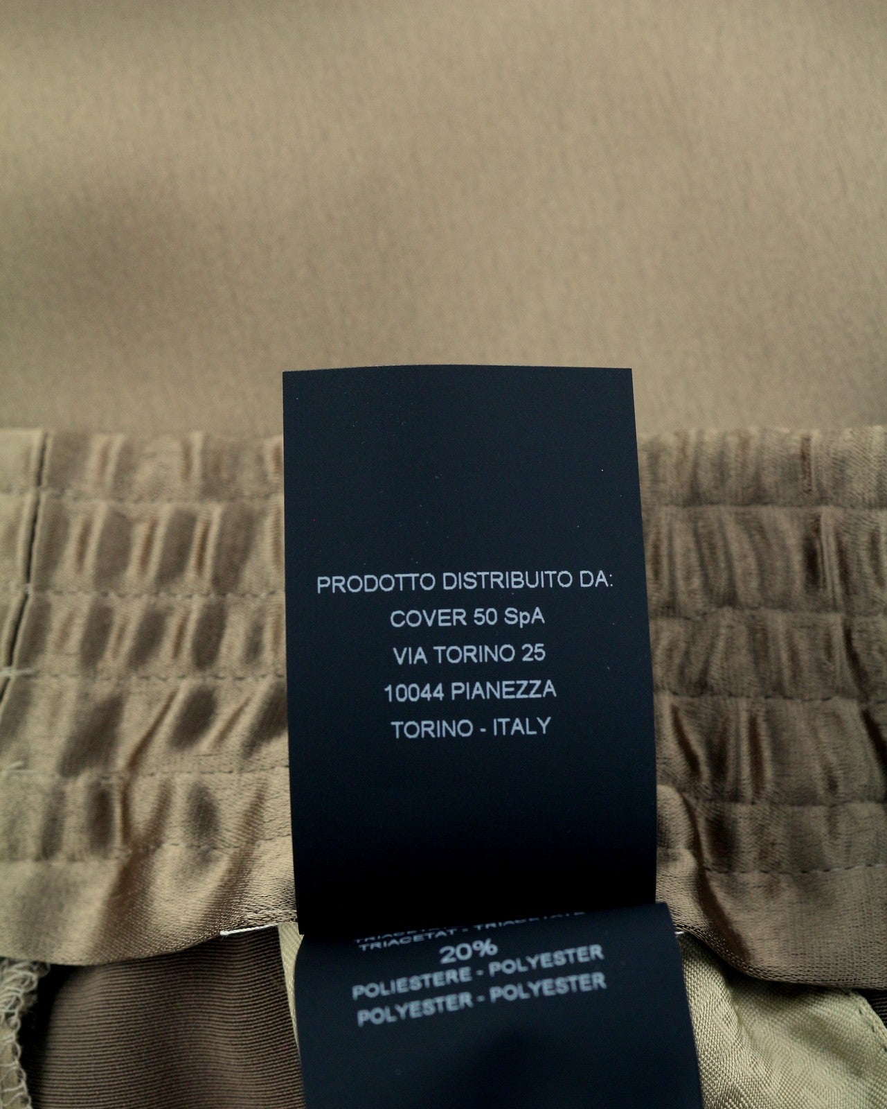 PT TORINO Lydia moteriškos kelnės, 40 dydis, rudos, blizgios, tamprios juosmens, platėjančios kišenės kojose. 