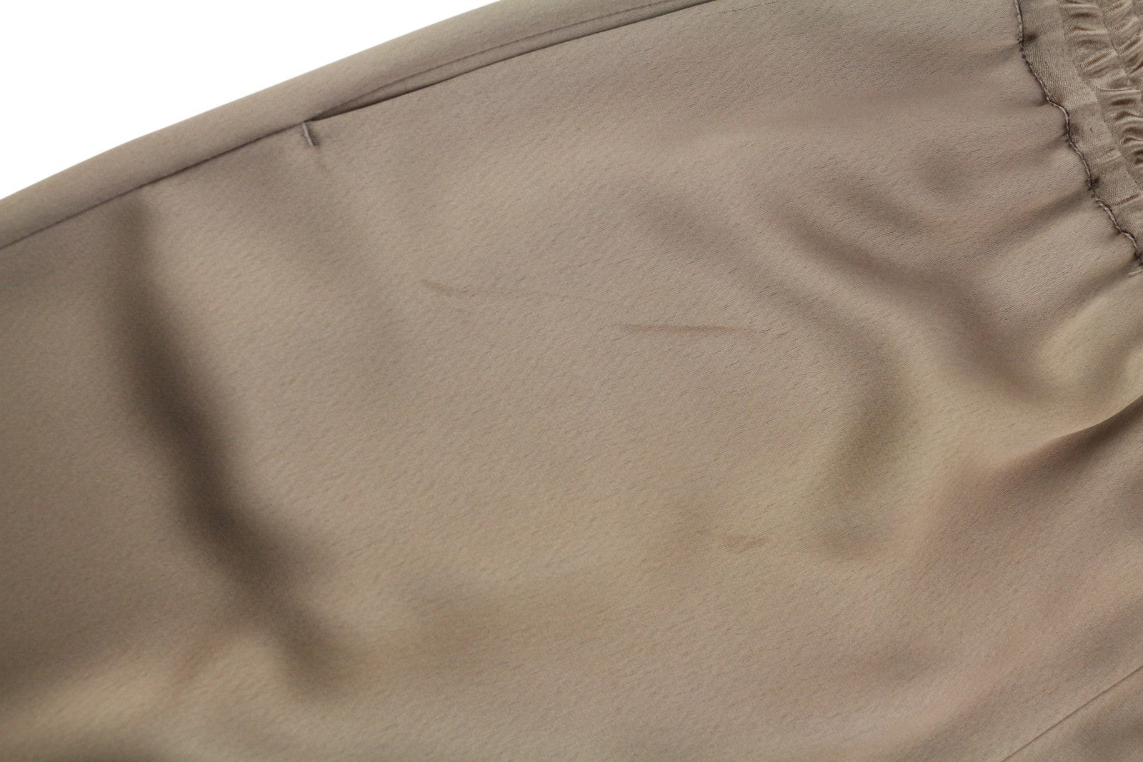 PT TORINO Lydia moteriškos kelnės, 38 dydis, rudos, blizgios, tamprios juosmens kišenės su platėjančiomis kojomis