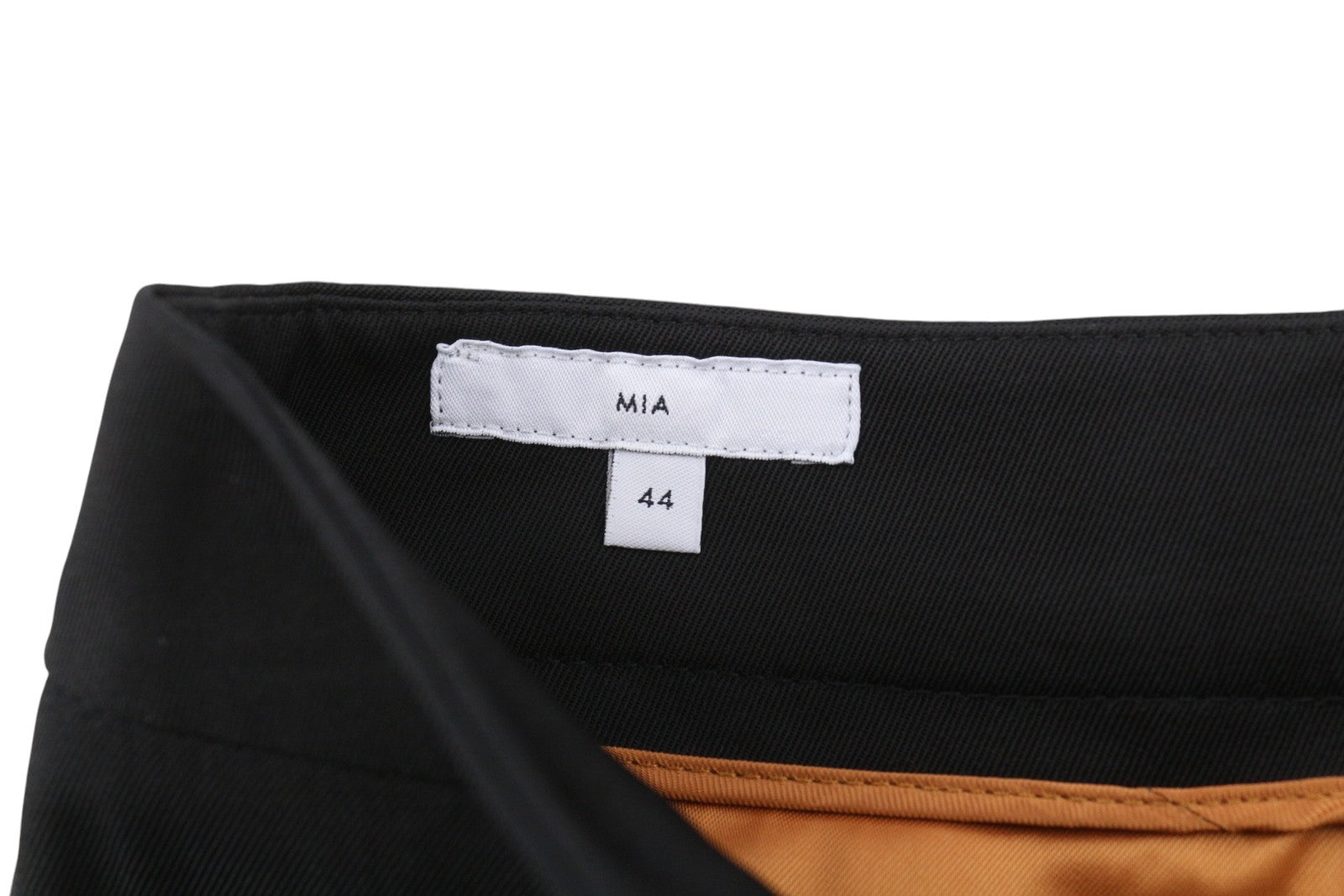 PT TORINO Mia moteriškos kelnės 44 juodos aukštu juosmeniu platėjančiomis kojomis su užtrauktukais ir kišenėmis ties skverneliais 