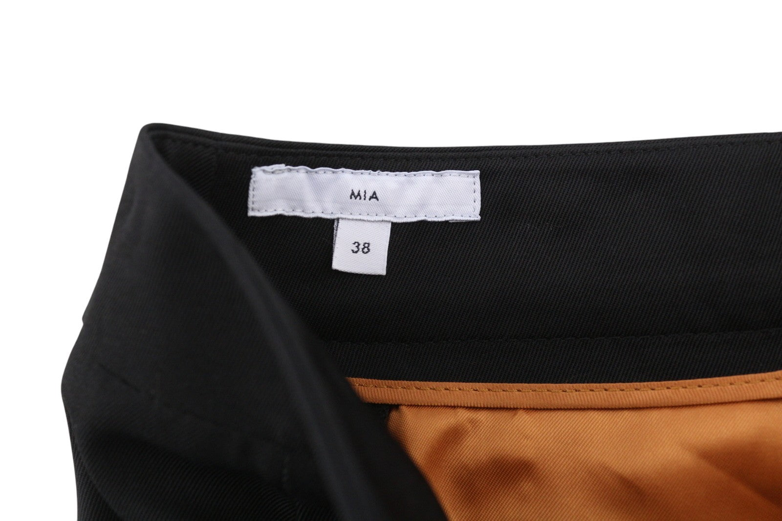 PT TORINO Mia moteriškos kelnės, 38 dydis, juodos, aukštu juosmeniu, platėjančiomis kojomis, su užtrauktukais ir kišenėmis ties skverneliais. 