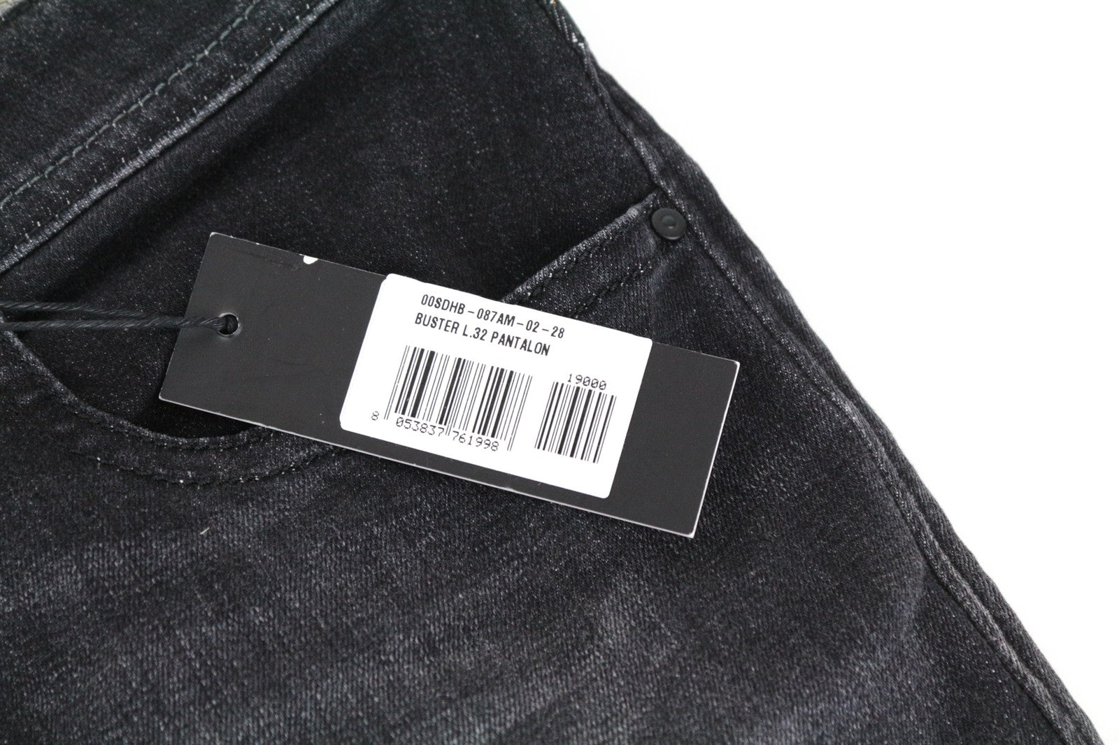 DIESEL Buster 087AM vyriški džinsai W28/L32 skalbto tampraus džinso siaurėjančio kirpimo 