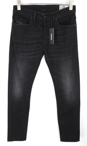 DIESEL Buster 069BG vyriški džinsai W28/L32 išblukintas plonas siaurėjantis tamprus kirpimas džinsinis audinys 