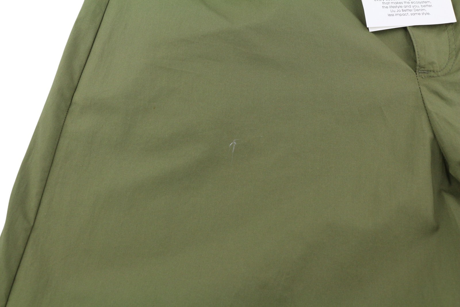 LIU JO Flare Utility moteriškos kelnės ~W30 žalios plačios užtrauktuku užsegamos kišenės ant kojų 