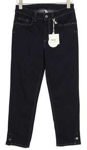 LIU JO Womens Jeans W31  Dark Blue Ankle Length High Waist Zip Fly