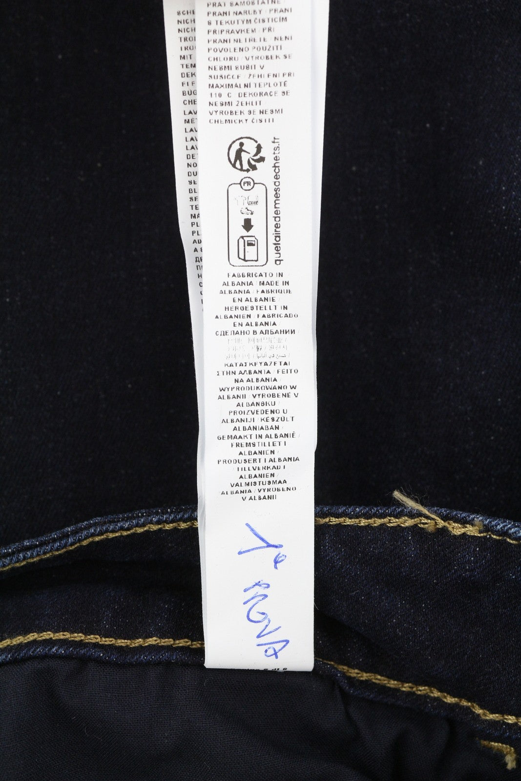 LIU JO Womens Jeans W31  Dark Blue Ankle Length High Waist Zip Fly