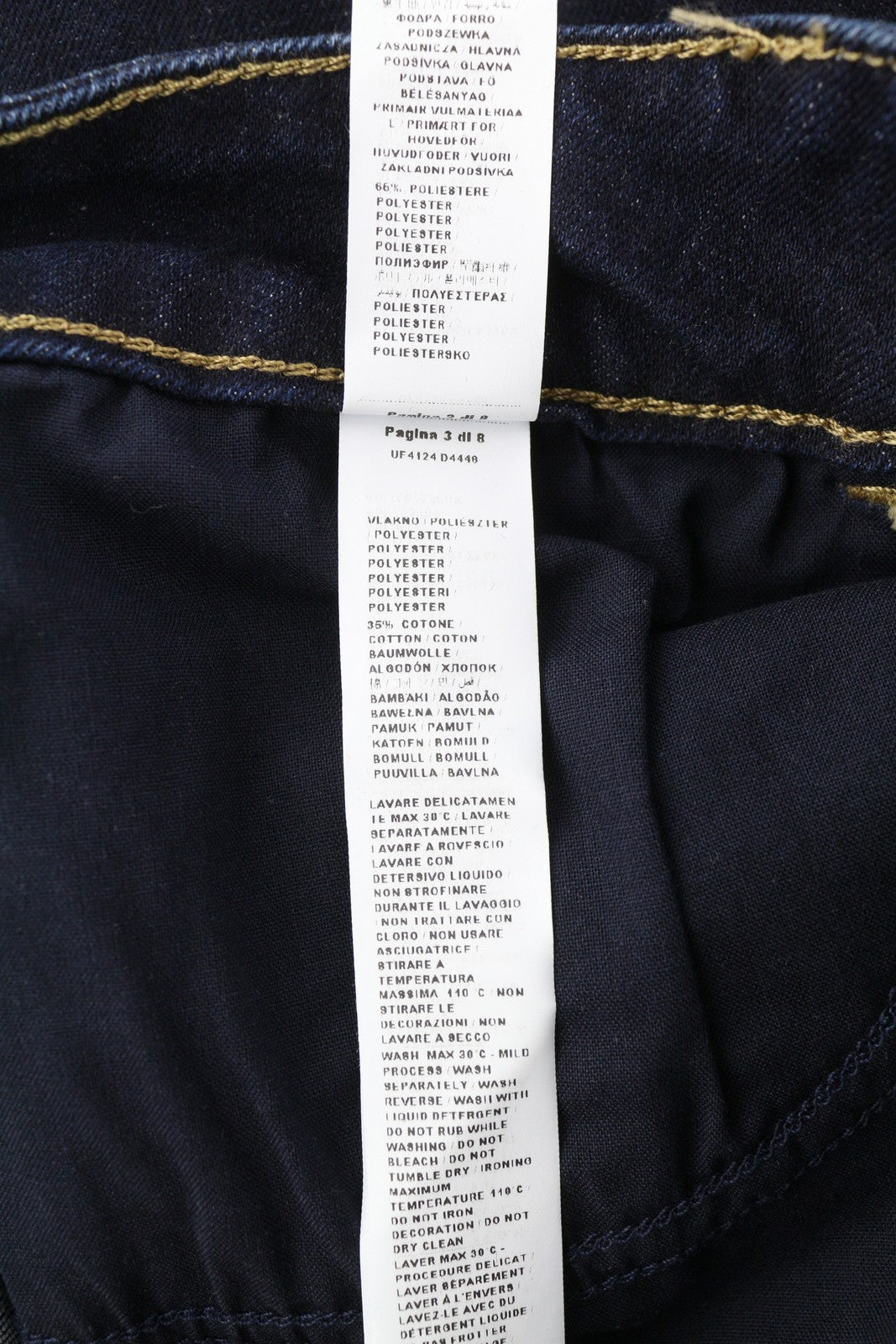 LIU JO Womens Jeans W31  Dark Blue Ankle Length High Waist Zip Fly