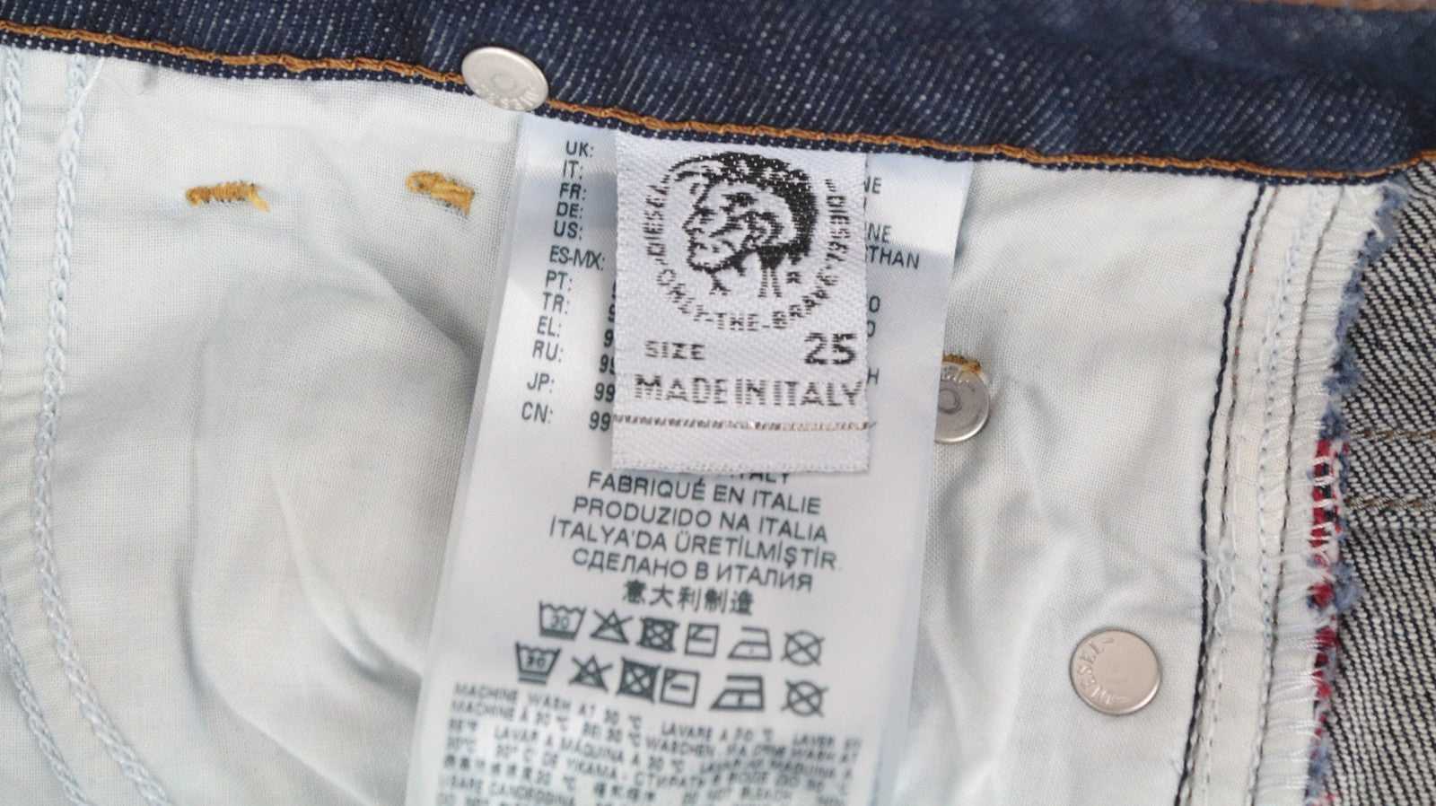 DIESEL D-Rifty 092I Women's Jeans W25/L30 Slim Fit Aged Look Low Waist Denim