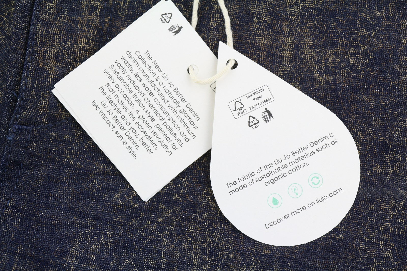 LIU JO Lamina Womens Jeans W28 Patterned Bootcut  Ankle Length Glitter Shiny