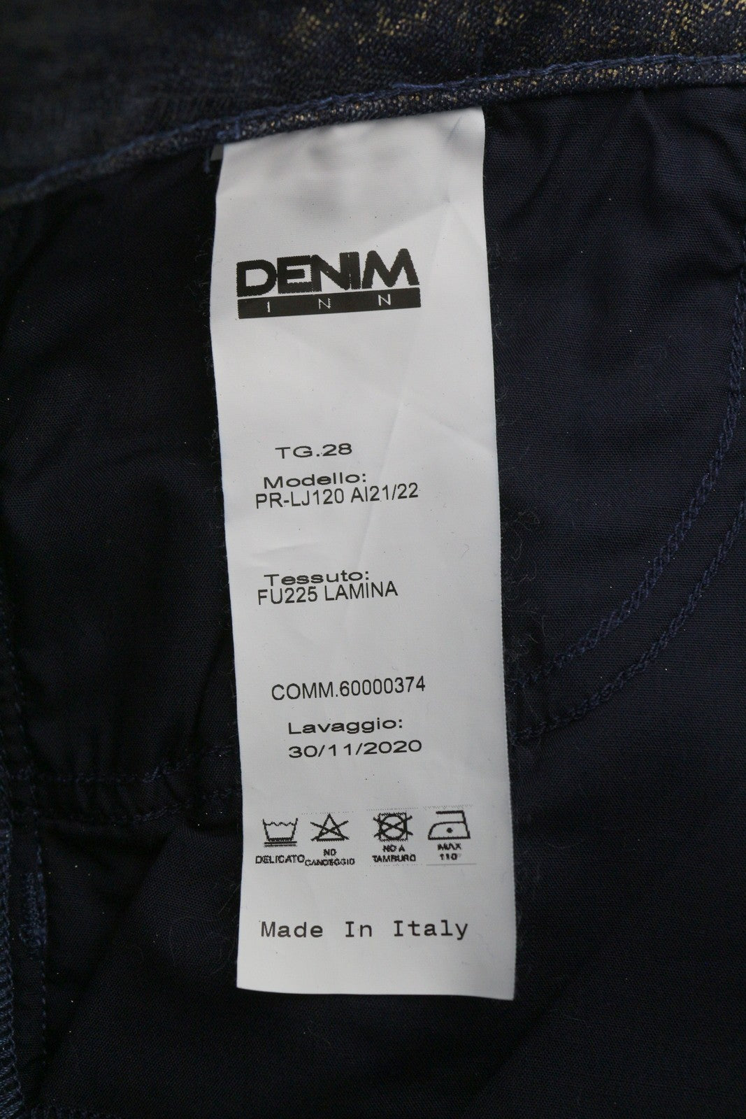 LIU JO Lamina Womens Jeans W28 Patterned Bootcut  Ankle Length Glitter Shiny