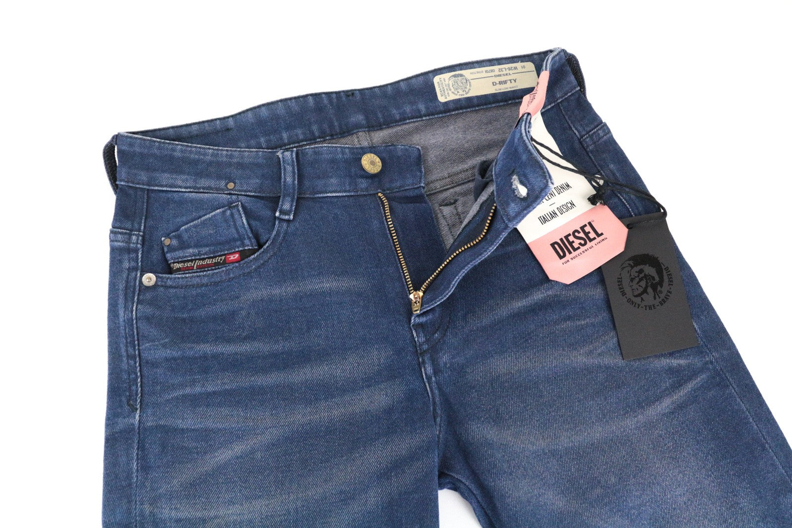 DIESEL D-Rifty 0870I Women's Jeans W26/L32 Slim Fit Aged Look Low Waist Denim