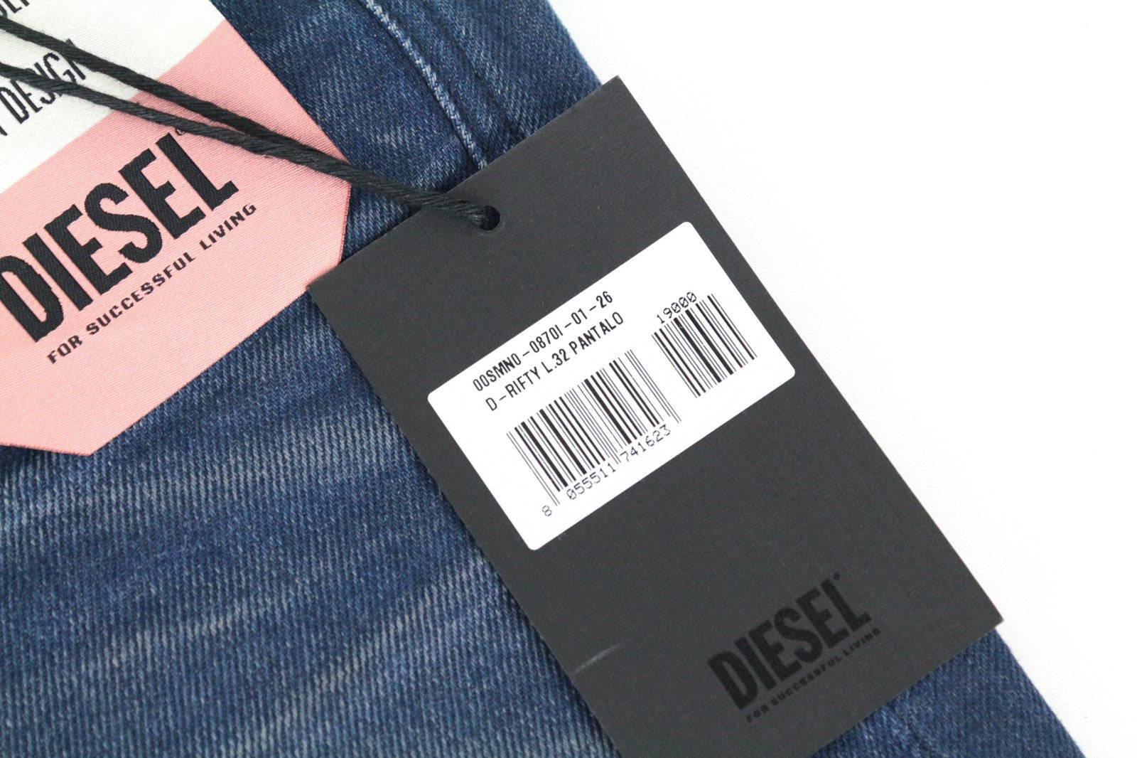 DIESEL D-Rifty 0870I Women's Jeans W26/L32 Slim Fit Aged Look Low Waist Denim