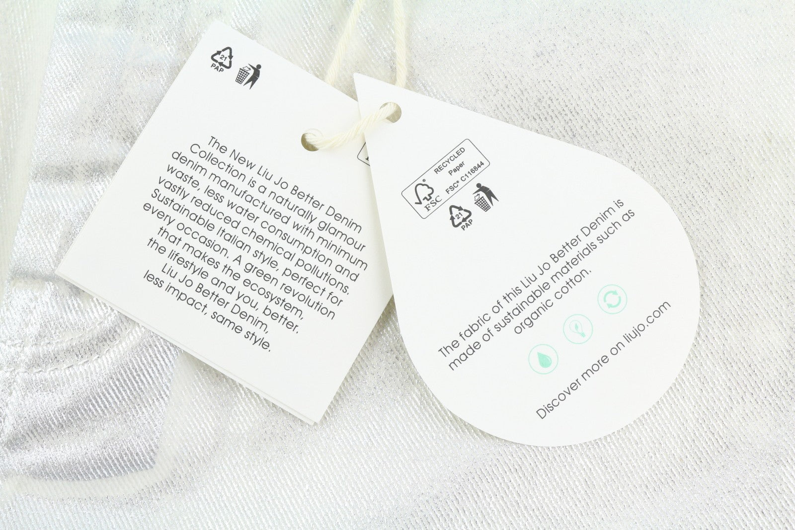 LIU JO Reseda Womens Jeans 42 White Shiny Ankle Length Regular  Zip Fly