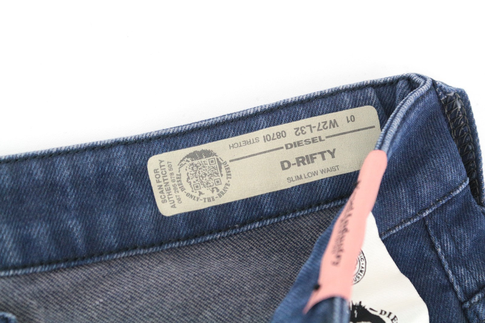 DIESEL D-Rifty 0870I Women's Jeans W27/L32 Aged Look Denim Slim Low Waist Fit